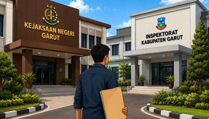 Kasus Dugaan Korupsi GOR Desa Tambaksari Garut Belum Berprogres, Pelapor Kembali Datangi Kejari dan Inspektorat