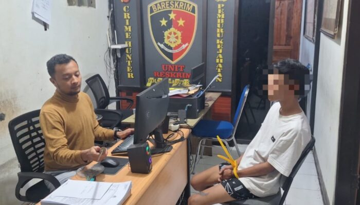 Diduga Bacok Juru Parkir di Garut Kota, Pria 26 Tahun Ditangkap Polisi, Golok Disita