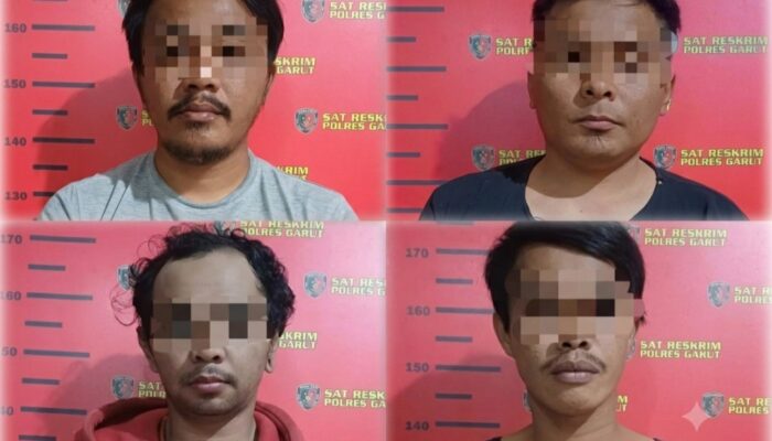 Empat Tersangka Pengeroyokan di Wanaraja Garut Dilimpahkan ke Polres, Polisi Sita Sejumlah Senjata Tajam