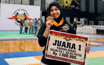 Juara Nasional Berturut-turut, Atlet Tarung Derajat Garut Aufa Khaerunnisa Raih Emas Kejurnas Pelajar 2026