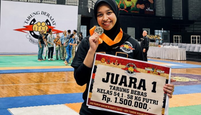 Juara Nasional Berturut-turut, Atlet Tarung Derajat Garut Aufa Khaerunnisa Raih Emas Kejurnas Pelajar 2026