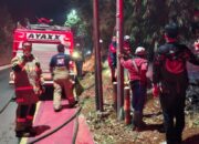 Abaikan Sekat Wilayah, Pemadam Garut Tembus Kebakaran Lahan di Sumedang