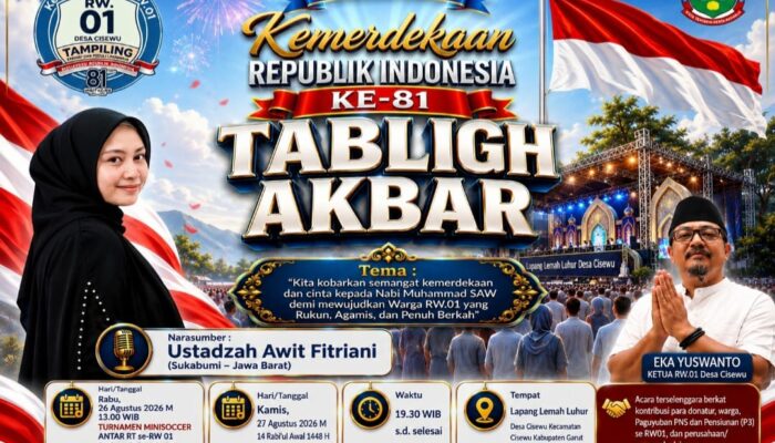 Warga Cisewu Padukan Semangat Kemerdekaan dan Maulid Nabi Lewat Mini Soccer hingga Tabligh Akbar