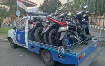 Polres Garut Cokok 17 Sepeda Motor Berknalpot Brong, Kelengkapan Surat Nihil ​
