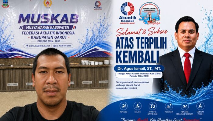 Agus Ismail Kembali Pimpin Akuatik Garut, Klub JAS Tekankan Sinergi Pembinaan