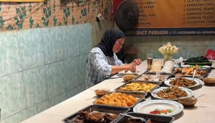 Warung Nasi Bah Emod di Pasar Ciawitali Garut, Ayam Kampung dan Perkedel Segede Bantal