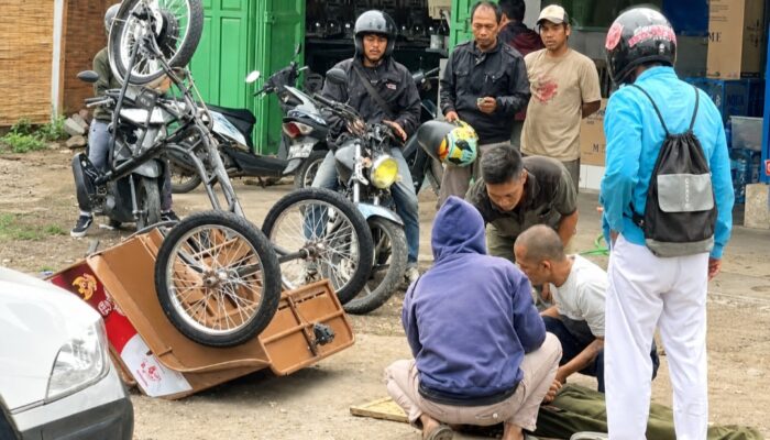 Becak Listrik Bantuan Presiden Prabowo Terguling di Garut, Pengemudi Lansia Pingsan