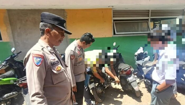 Olah Knalpot Brong di Sekolah, Polsek Leles Garut Sita 10 Unit Milik Pelajar