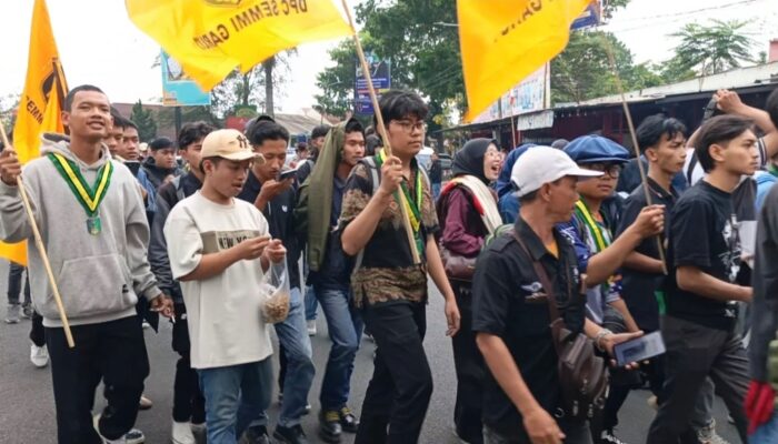 Protes Sumpah Pemuda di Garut, 400 Polisi Kepung Aksi 100 Mahasiswa